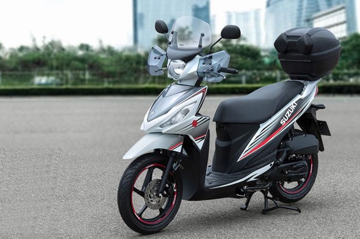 Suzuki Address versi Eropa dengan aksesori resmi