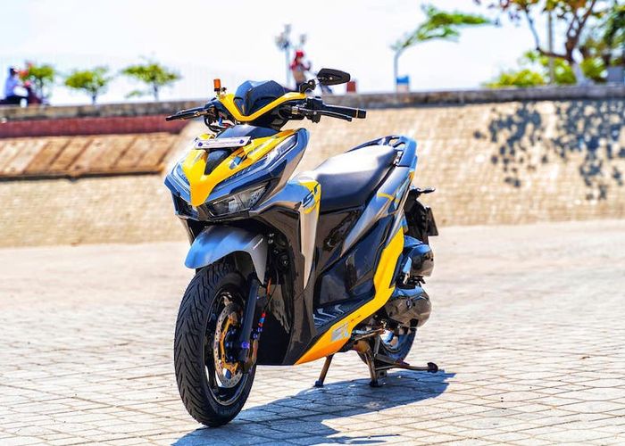 Honda Vario 150 Paling Sporty Komposisi Part Mewah Dan Bodi Serat Karbon Gridoto Com