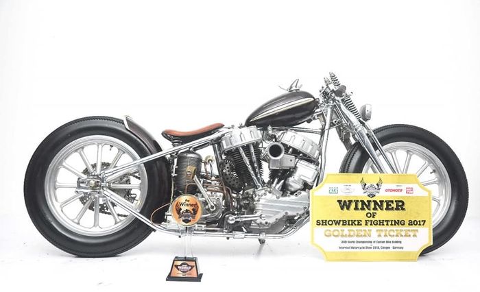 Harley-Davidson Panhead karya Kickass Choppers Berangkat ke AMD Jerman