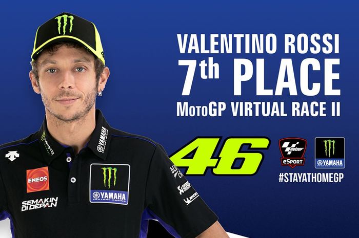 Valentino Rossi mendapat pengalaman baru di balapan virtual MotoGP