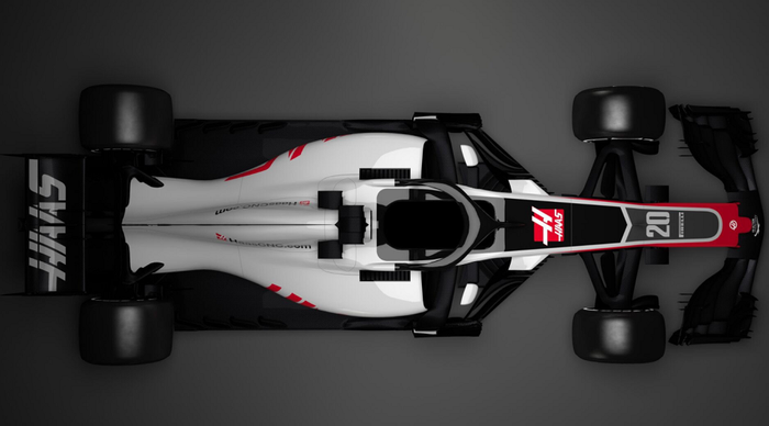 Mobil Haas VF-18 untuk kompetisi Formula 1 2018