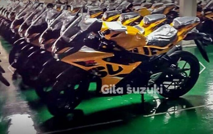 Suzuki GSX-R150 dengan warna kuning