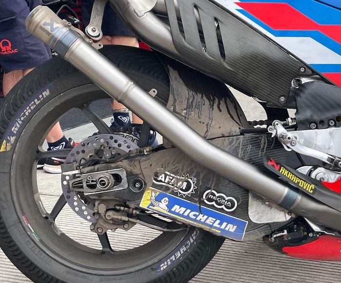 Motor Johann Zarco kotor usai ngebut di Sirkuit Mandalika