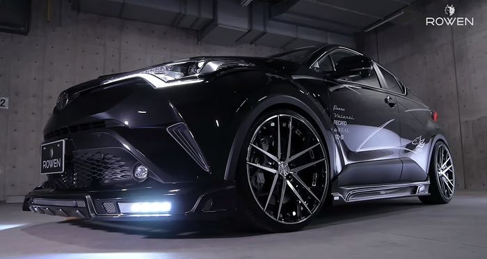 Tampilan samping modifikasi Toyota C-HR