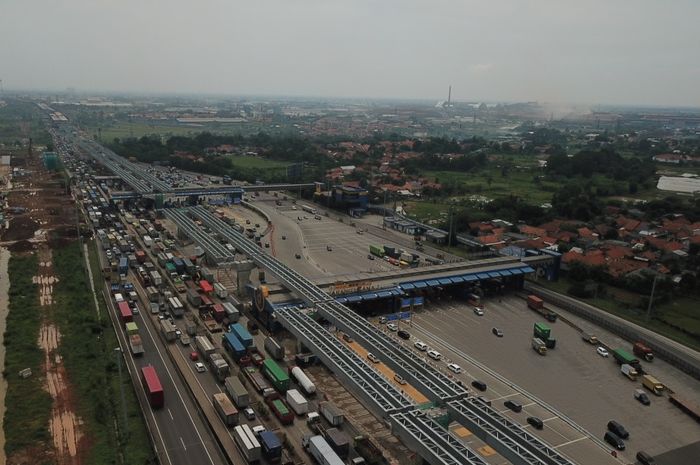 ILustrasi Gerbang Tol Cikarang Utama