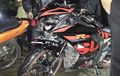 Ngeri... Suzuki GSX-R150 Hancur Gak Keruan, Korban Tabrak Lari Balap Liar