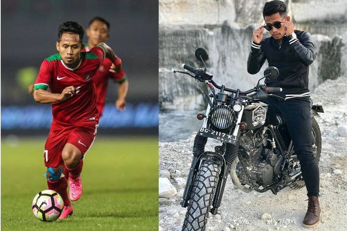 Andik Vermansah, pemain bola Timnas Indonesia yang juga doyan motor custom