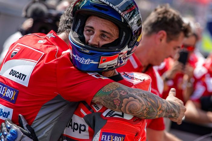Andrea Doivizioso usai mendapatkan pole position MotoGP Ceko 2018