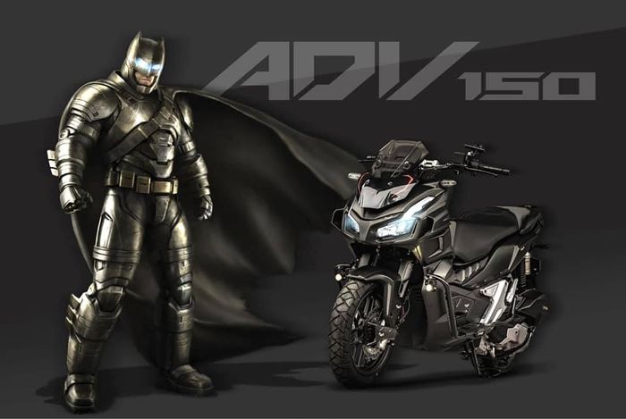 Modifikasi Honda ADV150 ala motor Batman