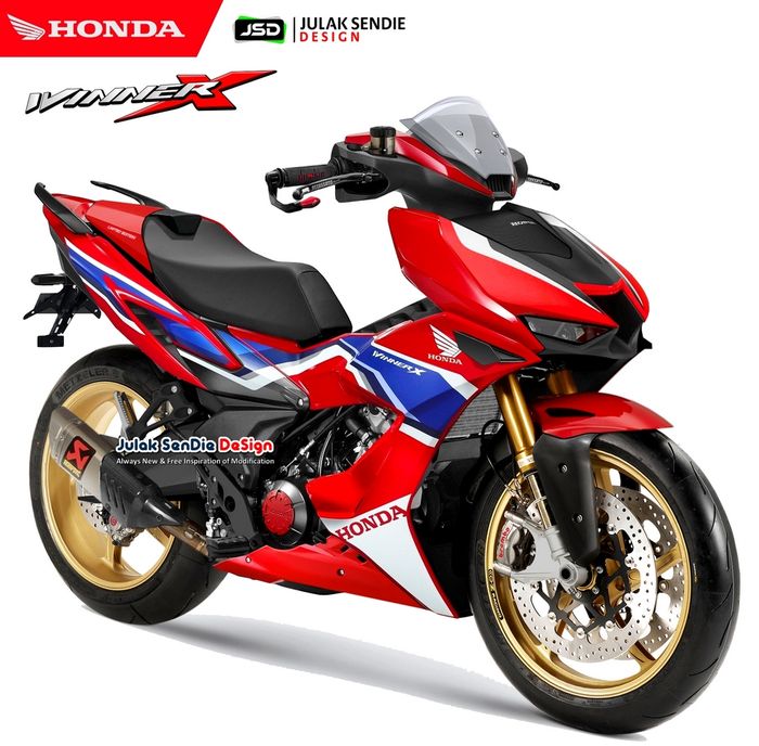 Honda Winner X yang merupakan saudara dari Supra GTR 150 dimodifikasi bak CBR1000RR-R