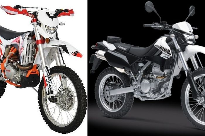Dua produk trail di kelas 250 cc yang ada di Indonesia