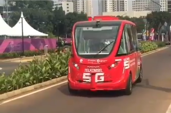 Mobil otonom Telkomsel turut memeriahkan Asian Games 2018