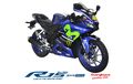 Yamaha R15 Livery MotoGP Versi India Ditempeli Nomor Start Valentino Rossi dan Maverick Vinales