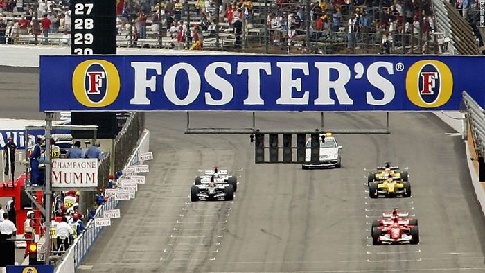 GP F1 Amerika Serikat di Indianapolis tahun 2005 start hanya diikuti enam pembalap