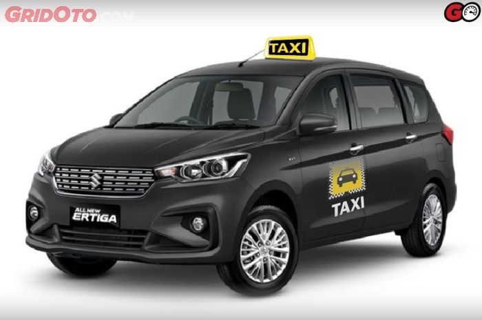 Suzuki New Ertiga dimodifikasi secara digital menjadi armada taksi