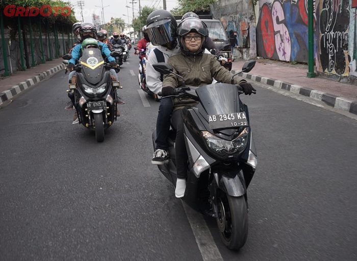 Para peserta MAXI Yamaha Day 2019 di Dieng berangkat dari Yogyakarta.