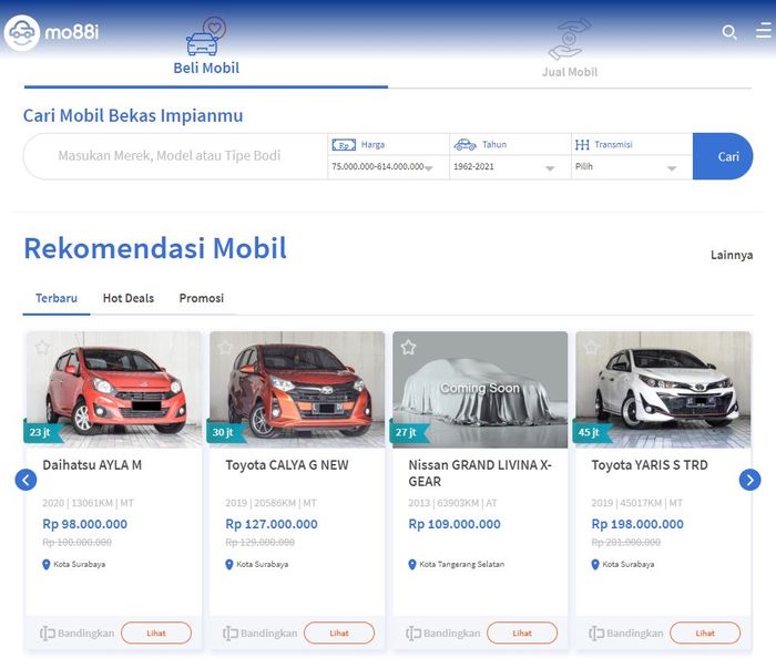 Aplikasi mo88i dari Mobil88 