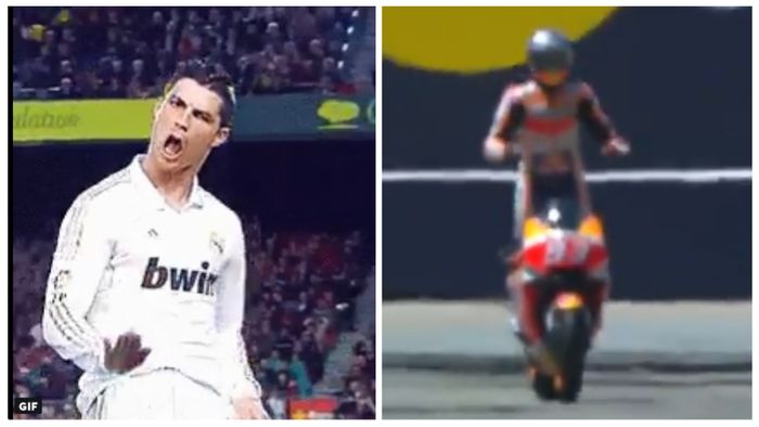 Calm alias tenang dari Christiano Ronaldo ditiru Marc Marquez