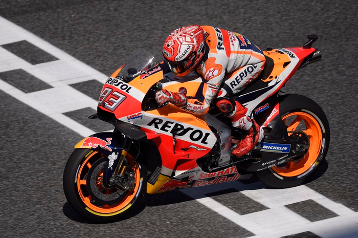 Marc Marquez raih pole di MotoGP Thailand 2018 dan bikin sejarah