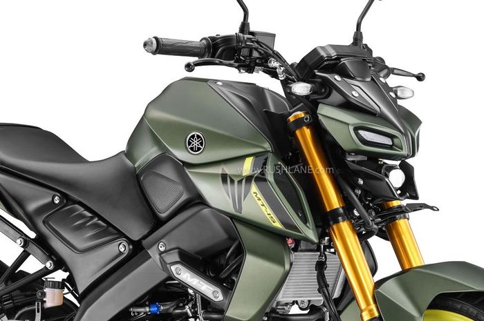 penampakan Yamaha MT-15 V2 model year 2024 yang beredar di India, warna barunya tampak unik