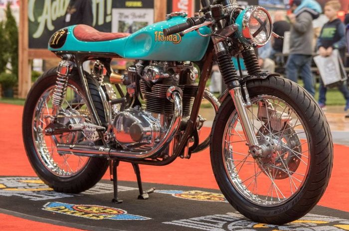 Honda CB350 G 1973 cafe racer garapan Andrew Frederick