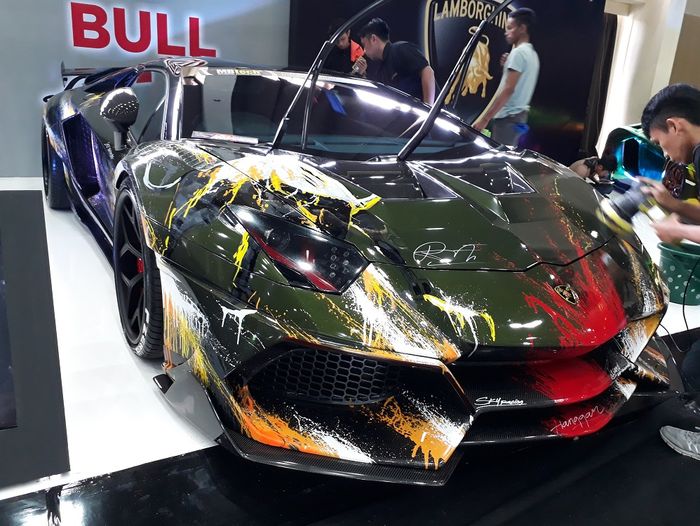 Lamborghini Aventador milik Raffi Ahmad yang telah dimodifikasi