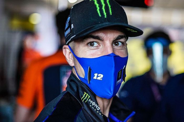 Performa Maverick Vinales sempat naik turun di empat sesi FP MotoGP Aragon 2020.