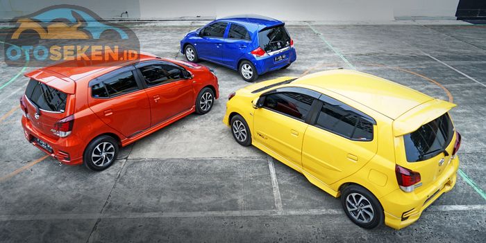 Komparasi LCGC antara Toyota TRD S vs Daihatsu Ayla R Deluxe vs Honda Brio Satya