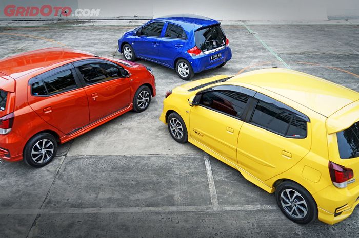 Komparasi LCGC antara Toyota TRD S vs Daihatsu Ayla R Deluxe vs Honda Brio Satya