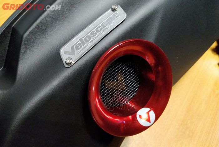 Suplai asupan udara lebih besar masuk ke filter udara lewat Veloscope