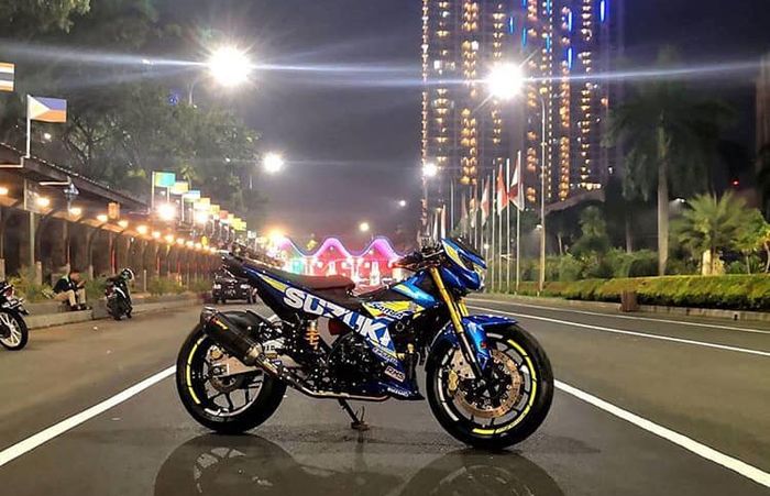 Suzuki Satria F150 kena upgrade kaki-kakinya