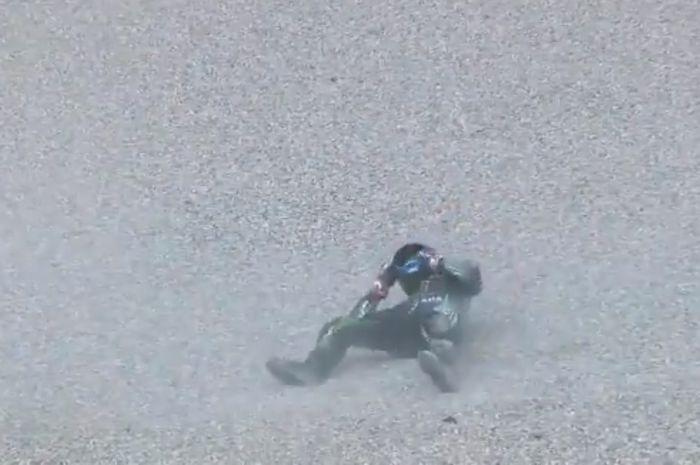 Johann Zarco terjatuh di sesi FP4 MotoGP Italia