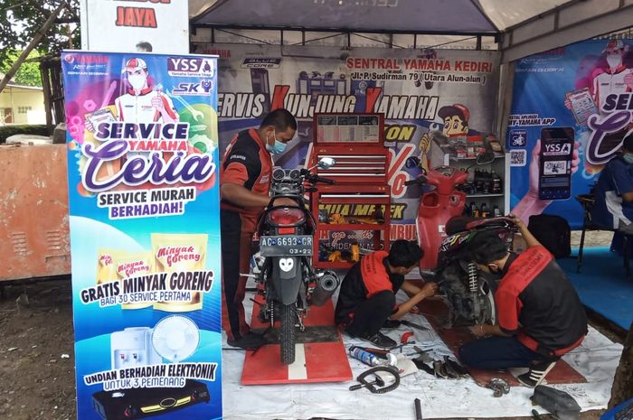 Service Ceria yang diselenggarakan oleh Yamaha Madiun - Kediri 