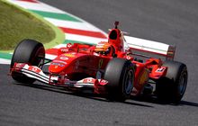Mick Schumacher Geber Ferrari F2004 di F1 Tuscan 2020, Dengerin Deh Lengkingan Suara Mesinnya