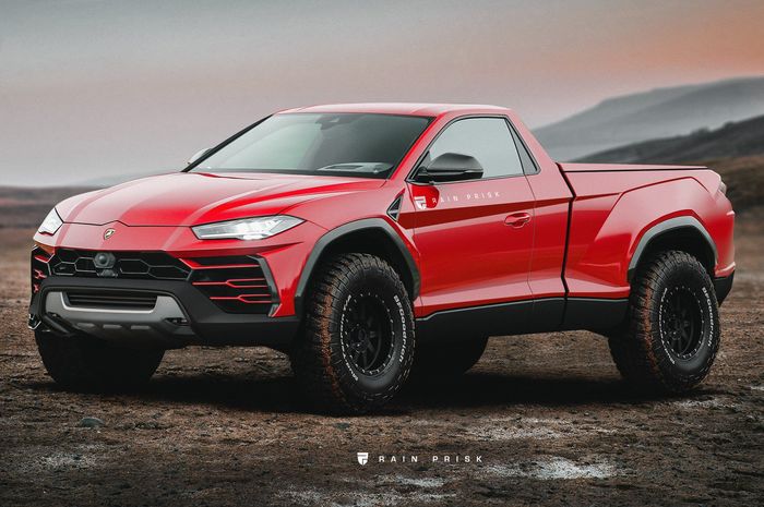 Modifikasi digital Lamborghini Urus jadi pikap