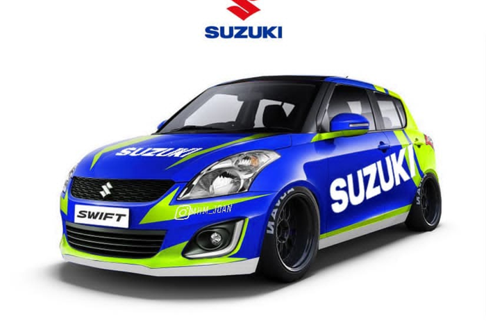 dibuat bergaya custom livery Suzuki Sport bikin tampang Suzuki Swift sporti