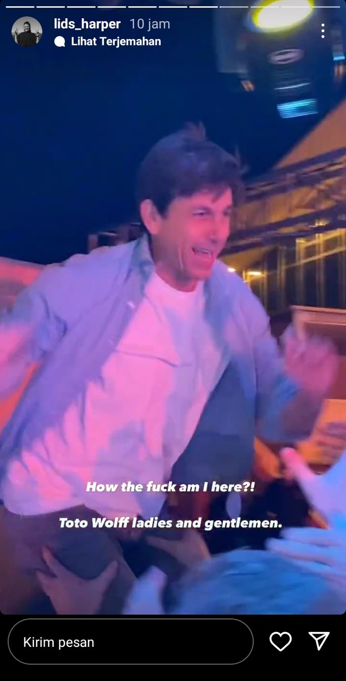 Toto Wolff berpesta usai F1 Abu Dhabi 2021