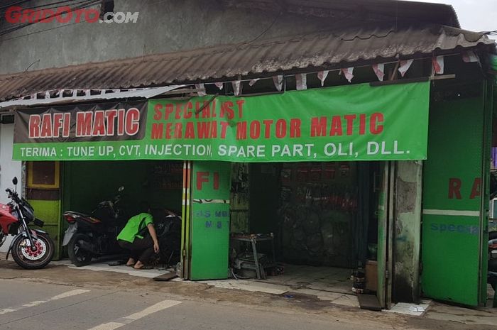 Rafi Matic, bengkel spesialis motor matic yang ada di Jalan Pitara Raya, Depok, Jawa Barat
