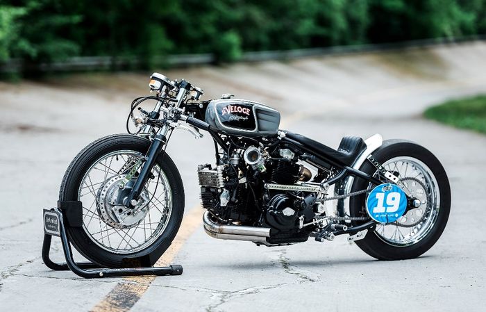 Ducati Multistrada custom old-school drag bike dari KD Motorcycles