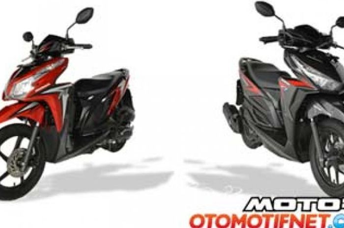 Honda Vario 125 lama (kiri) dan baru