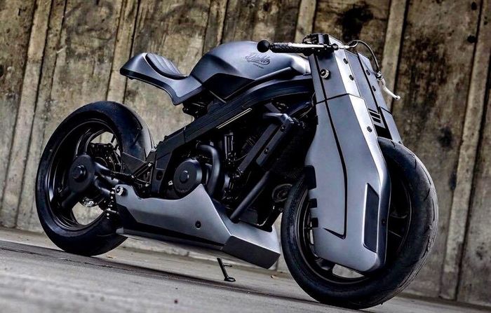 Honda Bros 400 Futuristik Cafe Racer Garapan K-Speed