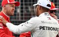 Sedang Terpuruk, Lewis Hamilton Kasih Dukungan ke Sebastian Vettel