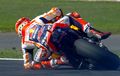 Marc Marquez Terpeleset, Duo Yamaha Mulai Agresif FP1 MotoGP Inggris