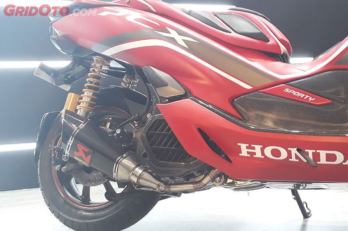 Ini knalpot Akrapovic palsu yang digunakan All New PCX 150