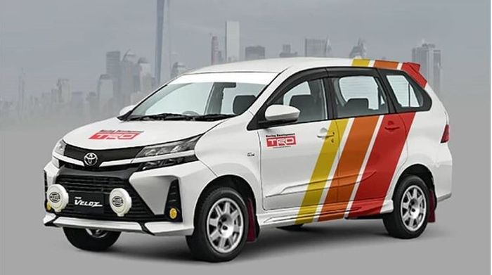 Ilustrasi hasil modifikasi Toyota Avanza terbaru bergaya rally look