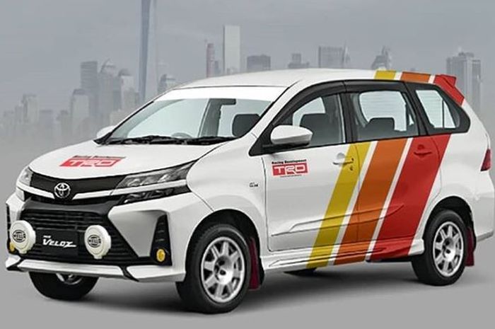 Modifikasi digital Toyota Avanza terbaru bergaya rally look