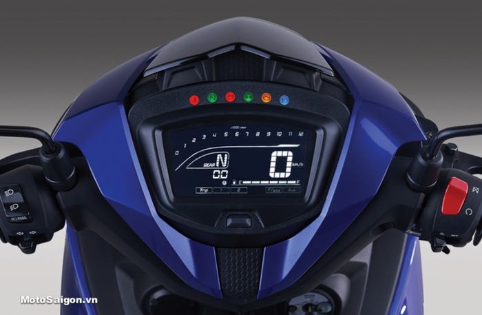 Tampilan panel instrumen full digital