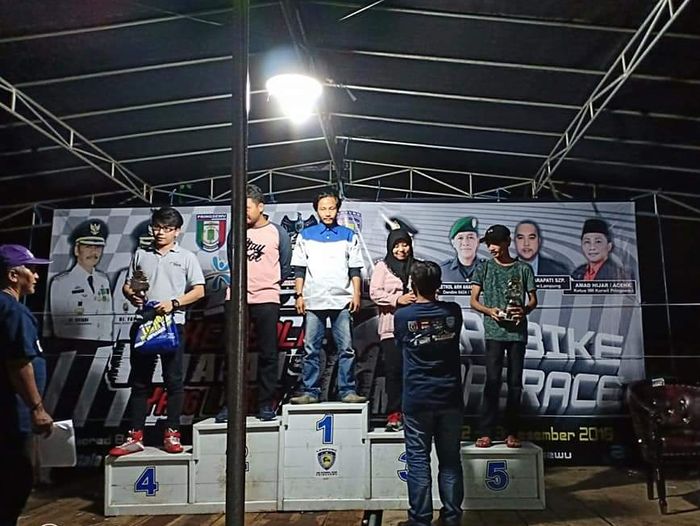 Member TAC chapter Lampung berhasil raih podium pada Drag Race Drag dan Bike LOI &amp; IMI Lampung