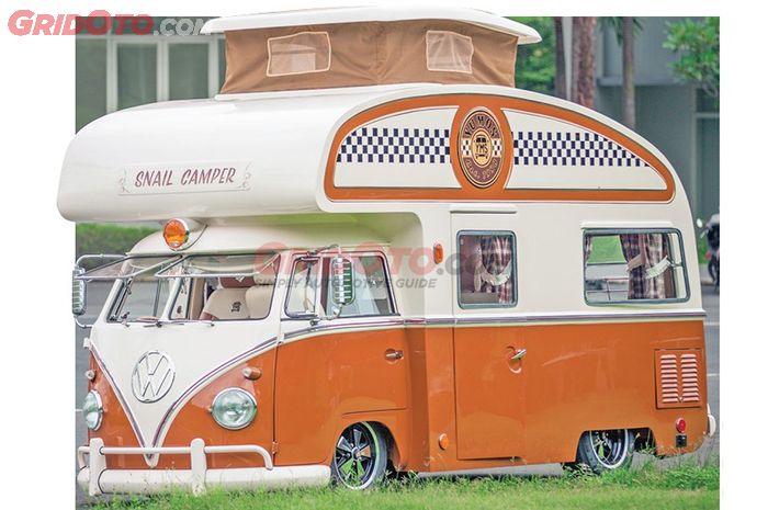 Modifikasi VW kombi jadi Snail Camper Dakota Pertama di Dunia garapan Yumos Garage, Semarang