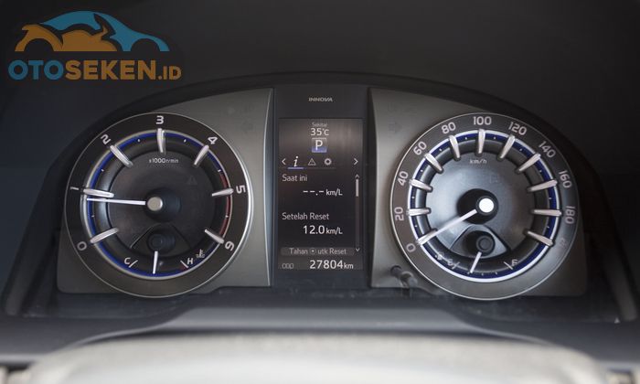 Toyota Kijang Innova Reborn Q AT Diesel 2016. Panel spidometer